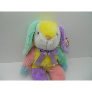 TY Beanie Buddies 14"  Dippy Pastels Easter Bunny  Plush Pellets  2003